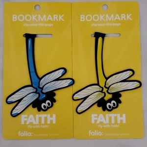 NWT dragonfly bookmarks (set of 2)